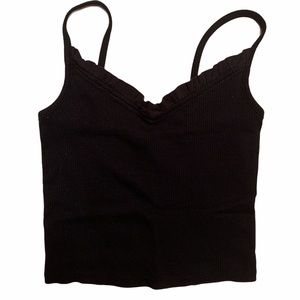 Forever 21 black ruffle cami.